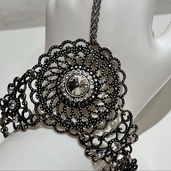 Vintage VCLM Chain Ring Bracelet Mandala - Picture 11 of 15